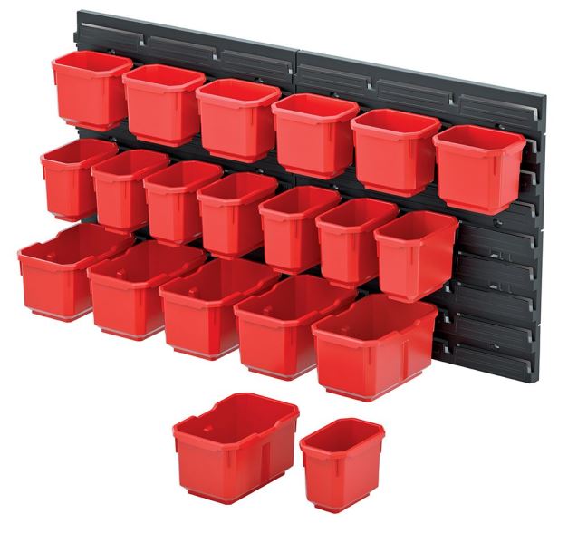 ORDERLINE KOR6 Závesný panel s 20 boxy na náradie ORDERLINE KOR6