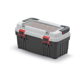 Kufrík na náradie Optima 470x256x238 mm sivý
